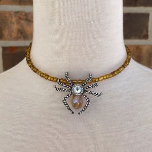 Handmade Spider Wrap Around Necklace